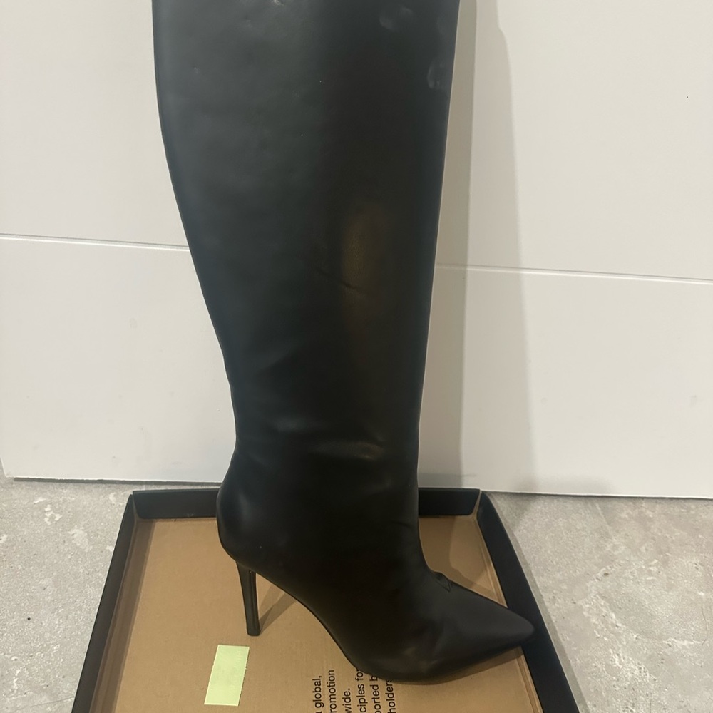 INC International Concepts Black Heeled Boots